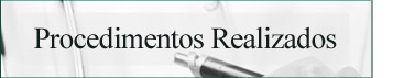 Procedimentos Realizados